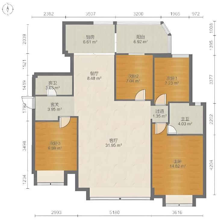 深圳宝安法拍房600万起从87㎡三房到175㎡四房空间利用率及实用性PK-第11张图片-深圳法拍房拍卖平台官网