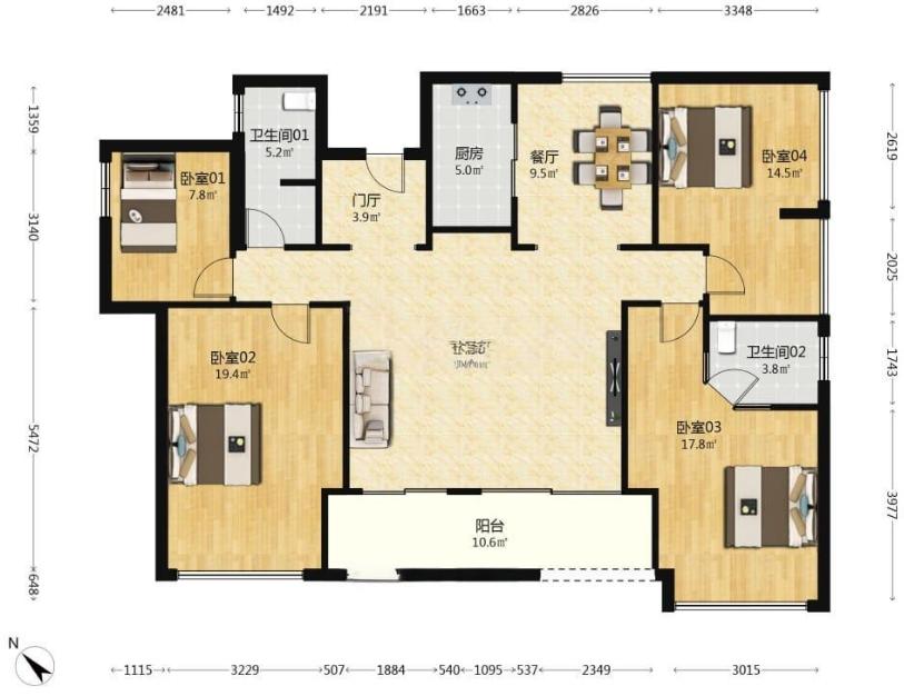深圳宝安法拍房600万起从87㎡三房到175㎡四房空间利用率及实用性PK-第15张图片-深圳法拍房拍卖平台官网